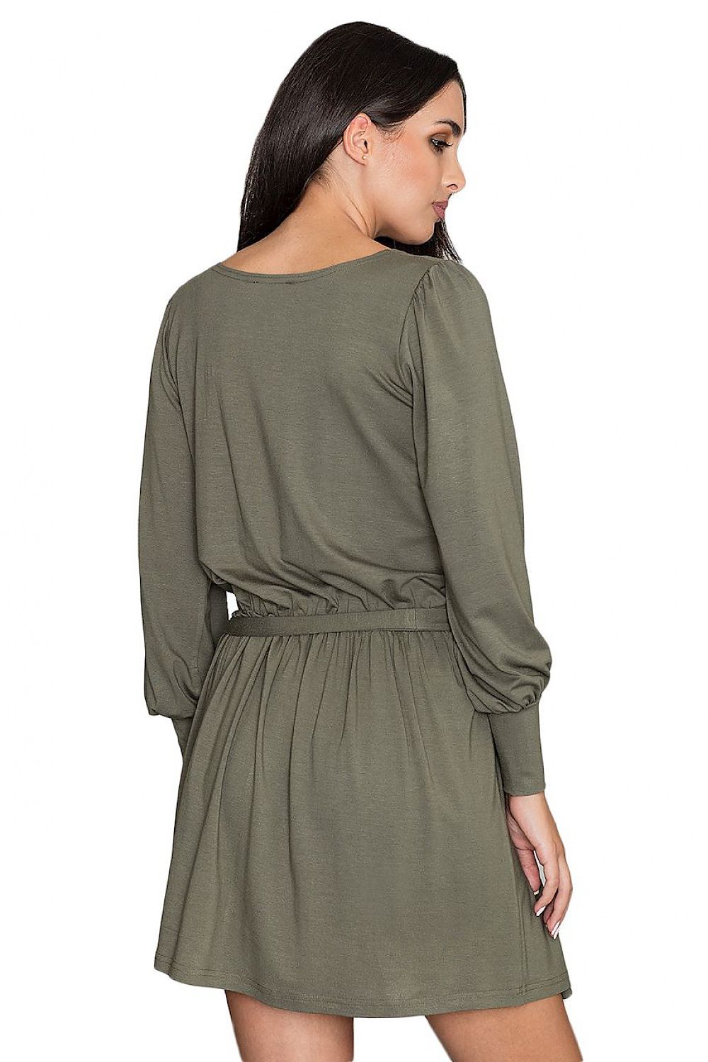 Elegant Loose-Fit Dress with Long Sleeves & Wide Cuffs – Fashion-Forward Silhouette