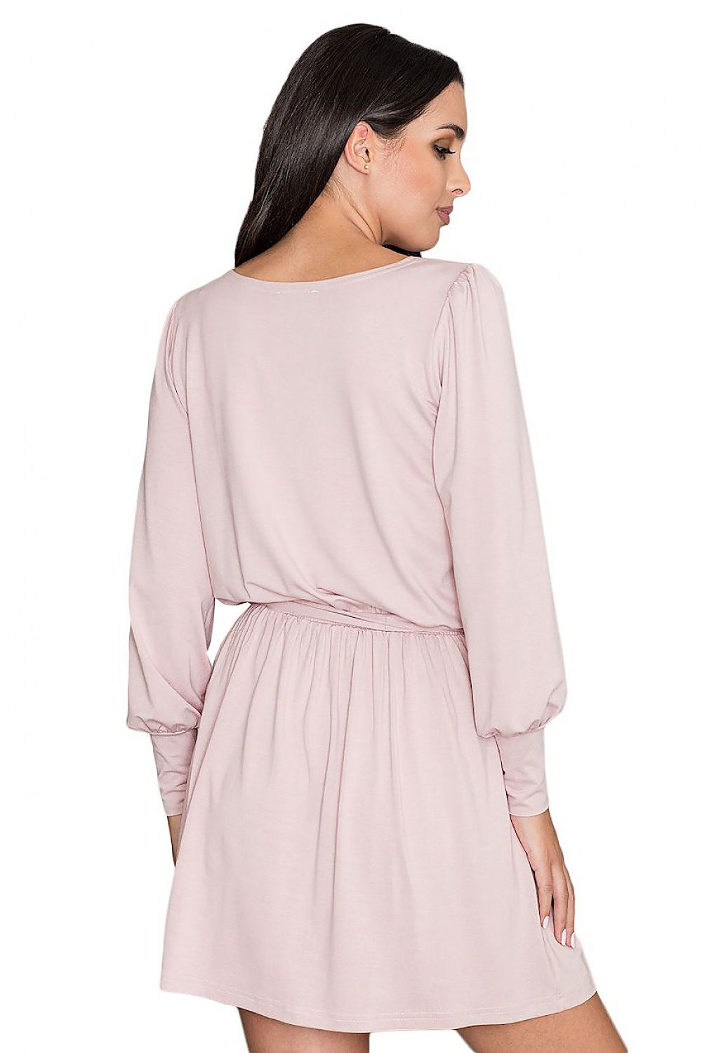 Elegant Loose-Fit Dress with Long Sleeves & Wide Cuffs – Fashion-Forward Silhouette