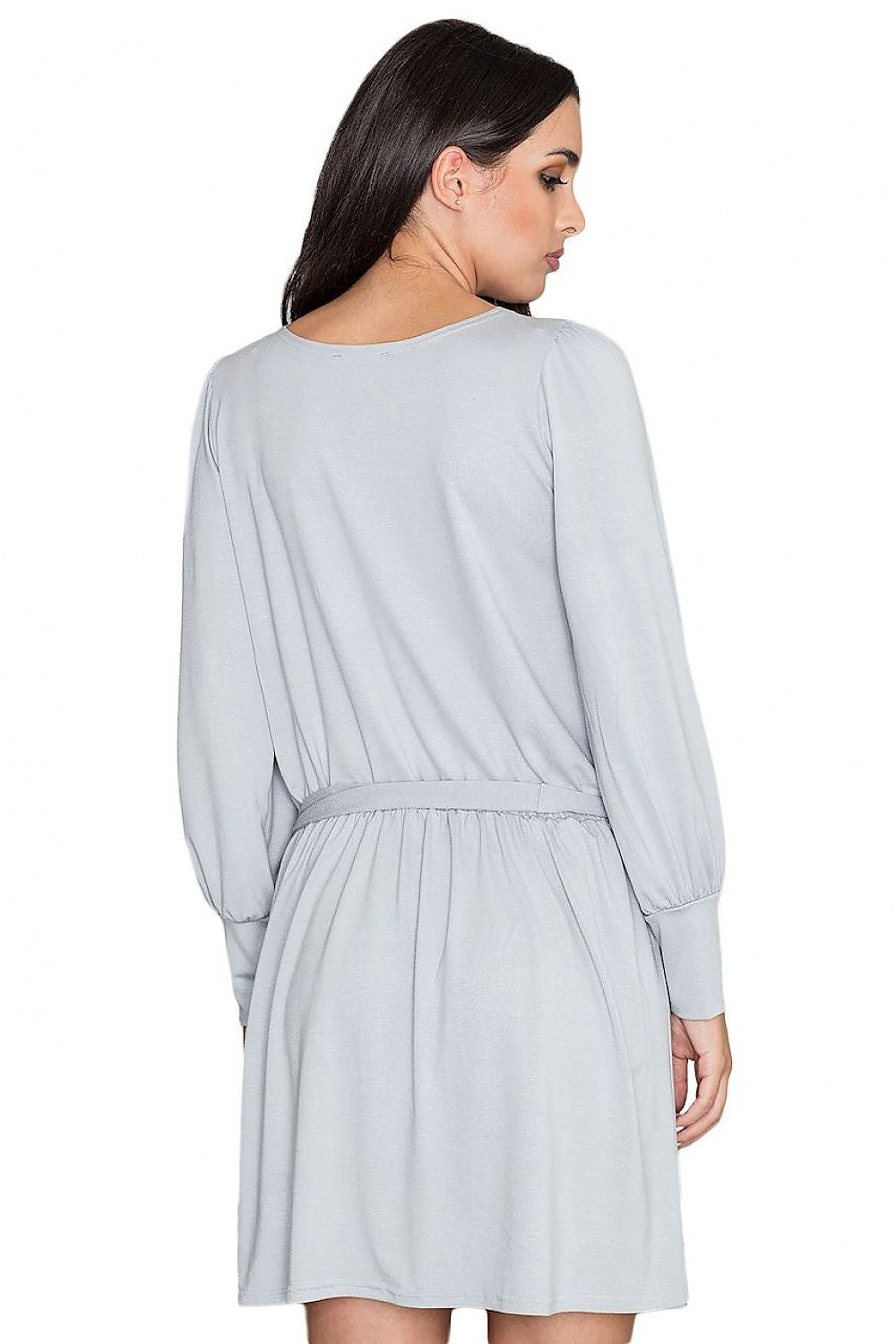 Elegant Loose-Fit Dress with Long Sleeves & Wide Cuffs – Fashion-Forward Silhouette