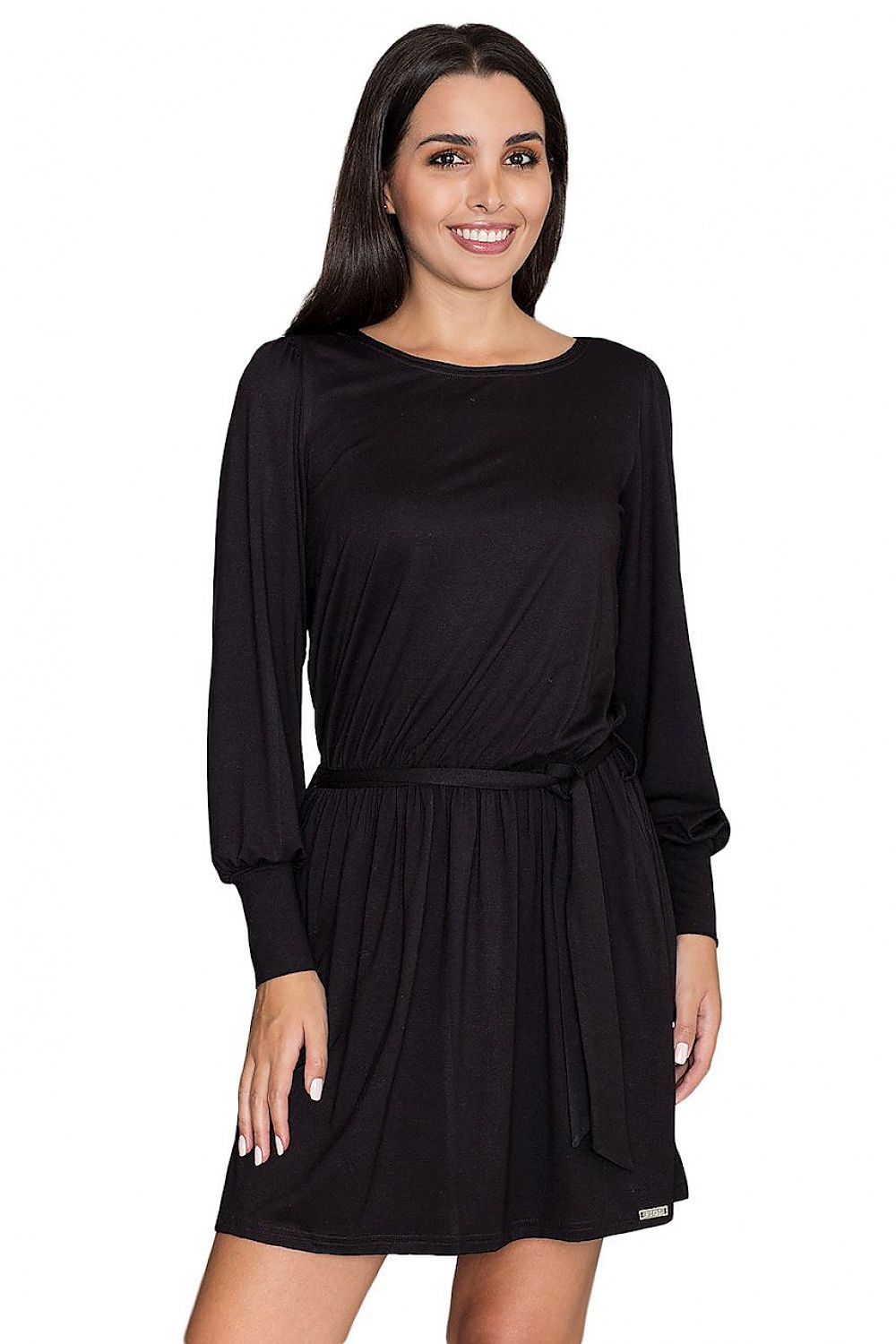 Elegant Loose-Fit Dress with Long Sleeves & Wide Cuffs – Fashion-Forward Silhouette