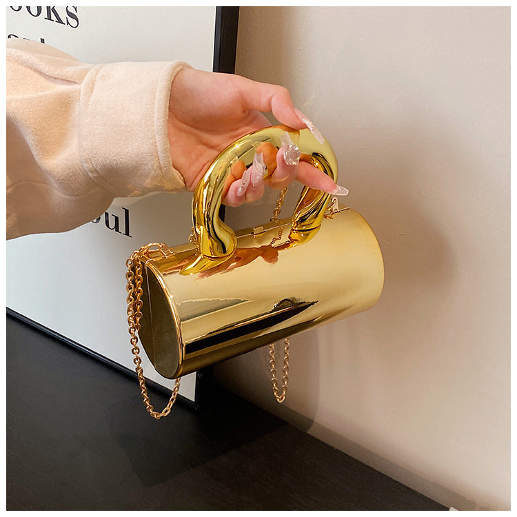 Classic Style Candy Color Acrylic Chain Crossbody Bag For Women