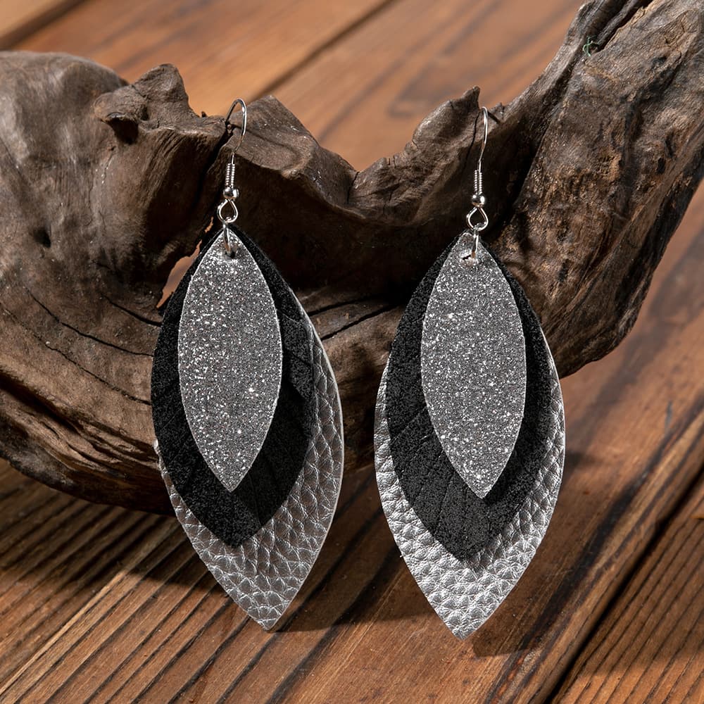 PU Leather Drop Earrings