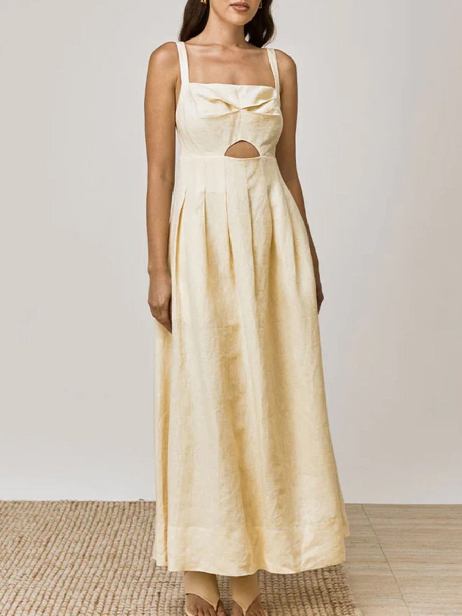 Devine Cutout Square Neck Cami Dress - New Arrivals