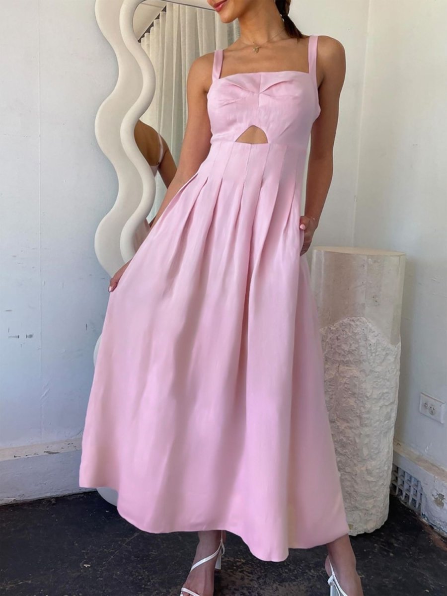 Devine Cutout Square Neck Cami Dress - New Arrivals