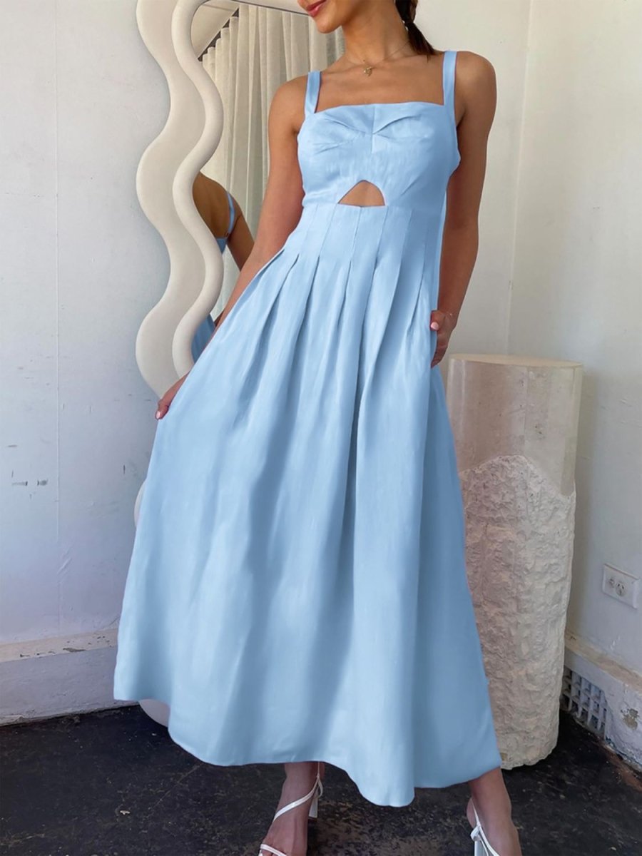 Devine Cutout Square Neck Cami Dress - New Arrivals