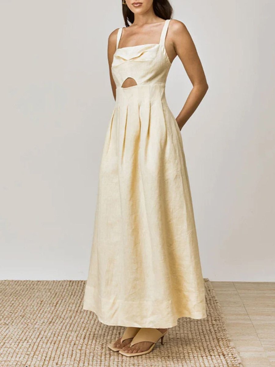 Devine Cutout Square Neck Cami Dress - New Arrivals