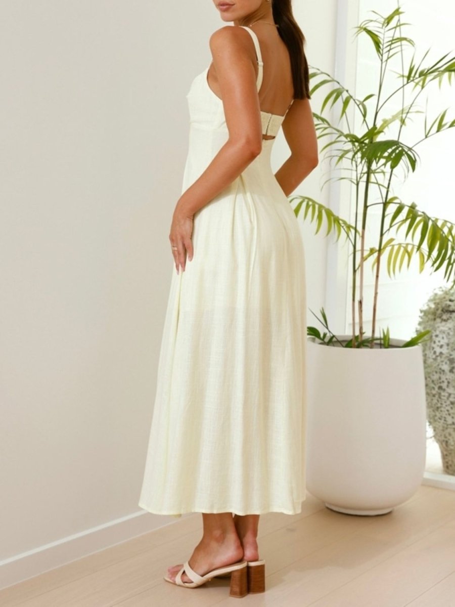 Devine Cutout Square Neck Cami Dress - New Arrivals