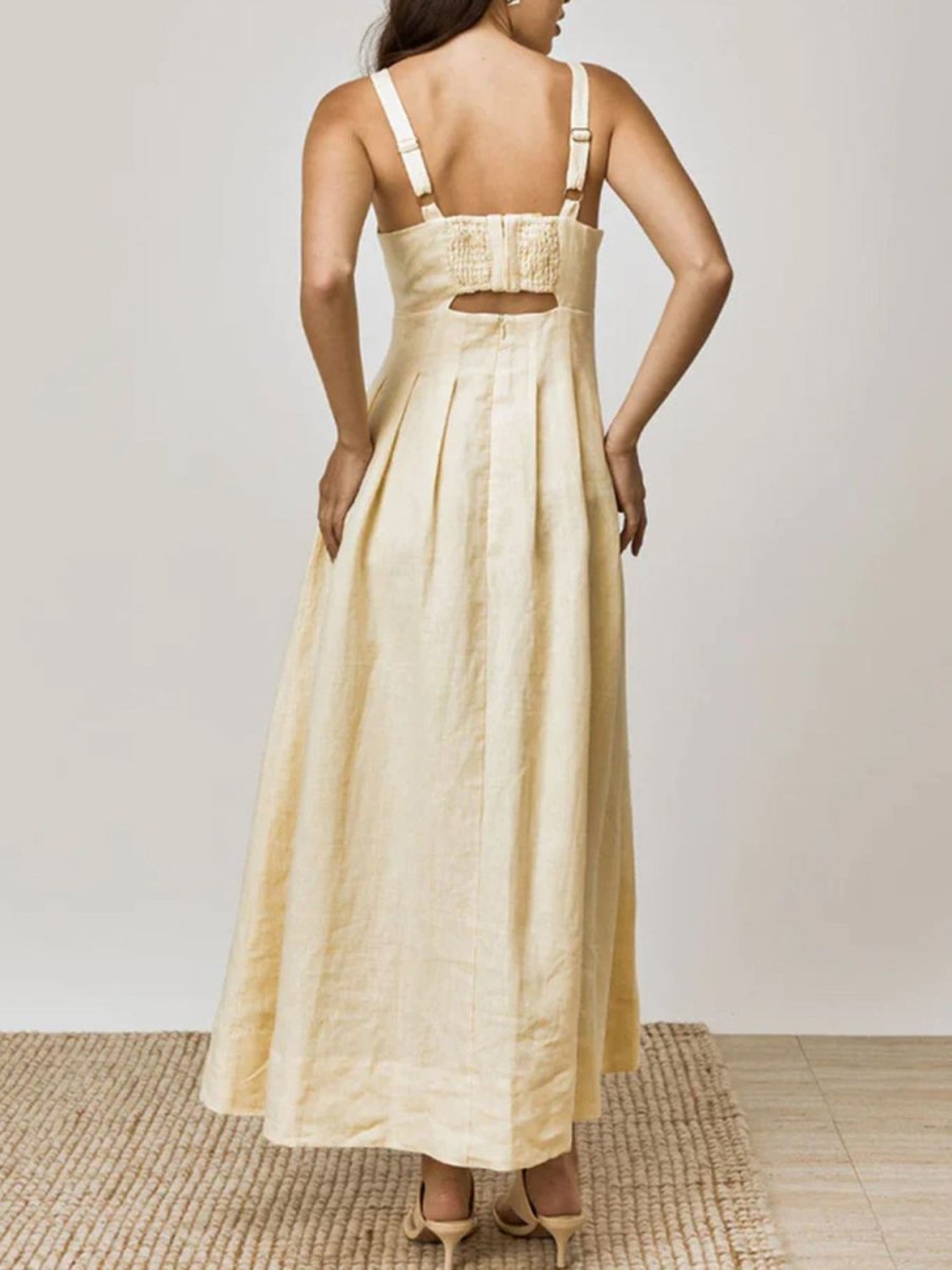 Devine Cutout Square Neck Cami Dress - New Arrivals