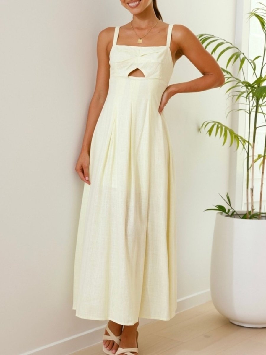 Devine Cutout Square Neck Cami Dress - New Arrivals