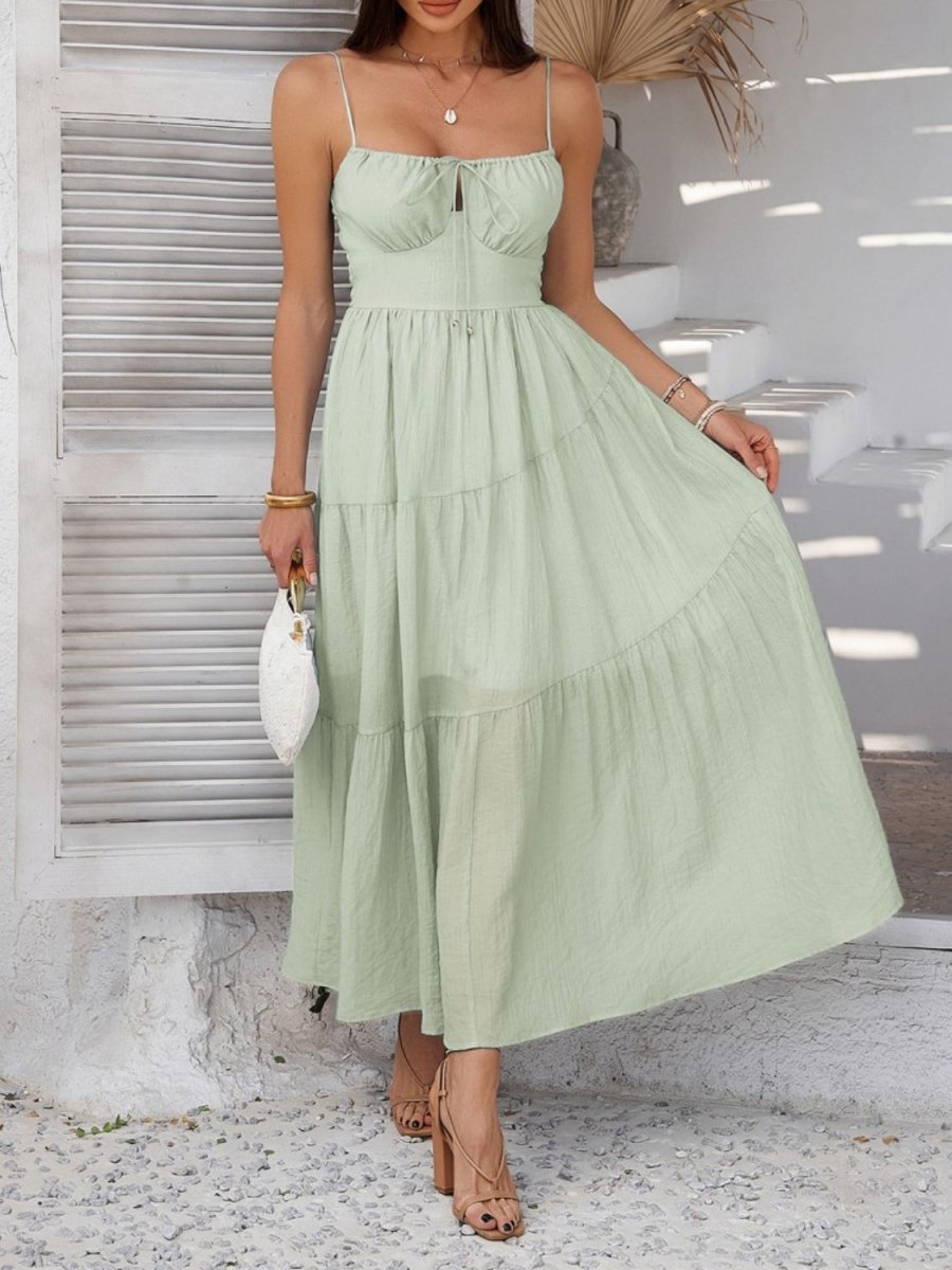 Devine Smocked Tiered Maxi Cami Dress - New Arrivals