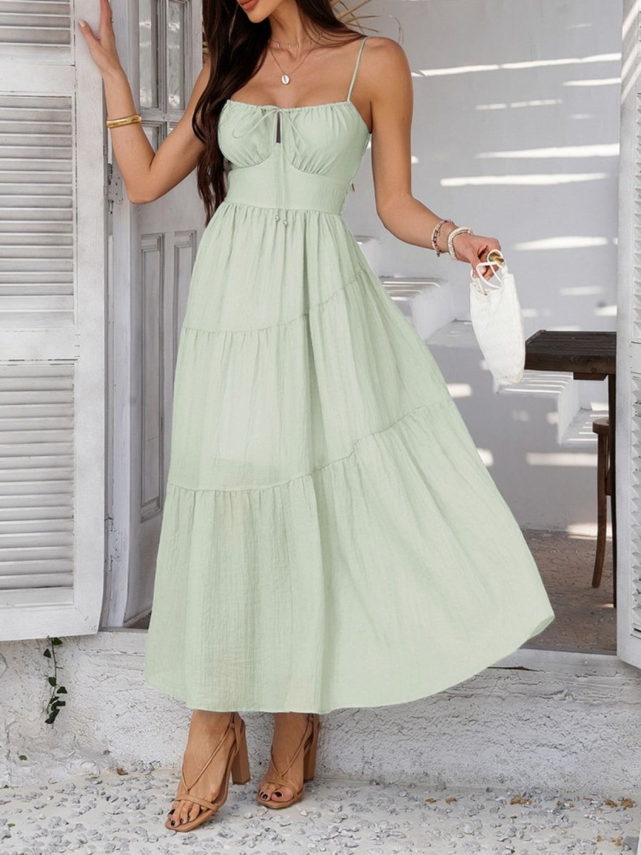 Devine Smocked Tiered Maxi Cami Dress - New Arrivals