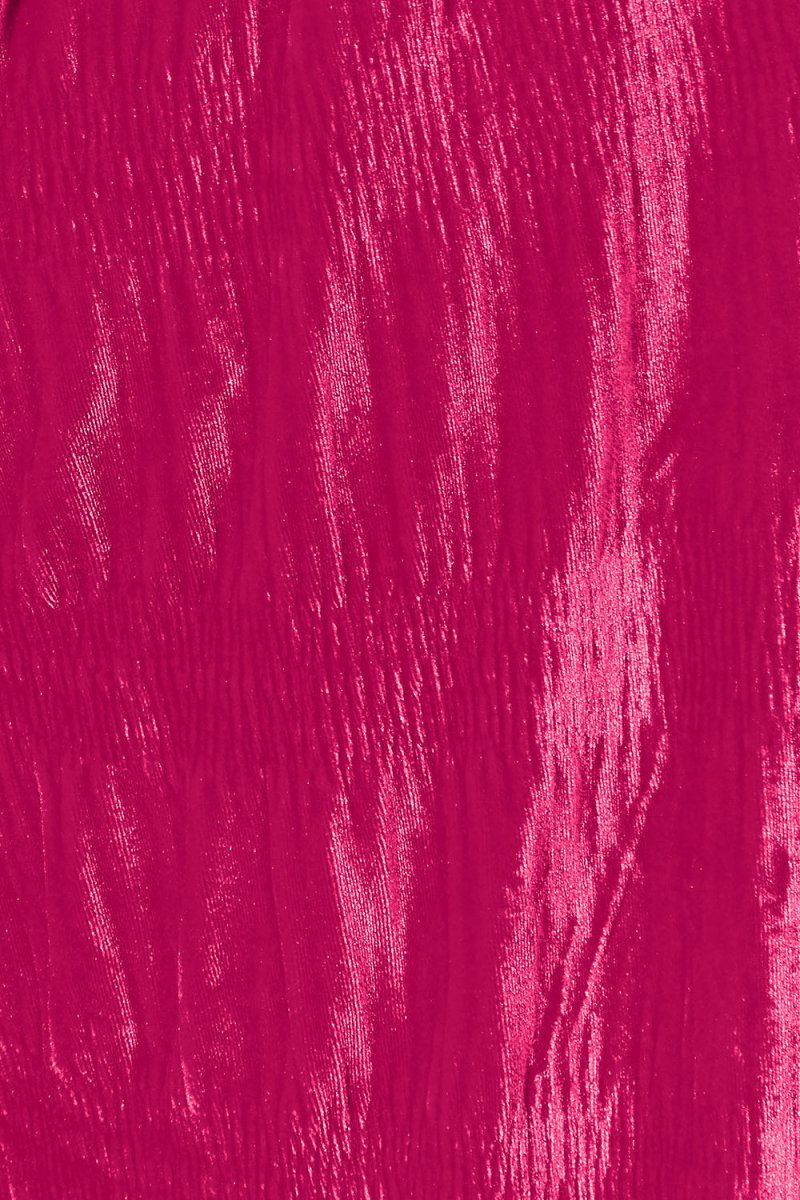 Double Take Full Size High Waist Tiered Shirring Velvet Wide Leg Pants - Bottoms