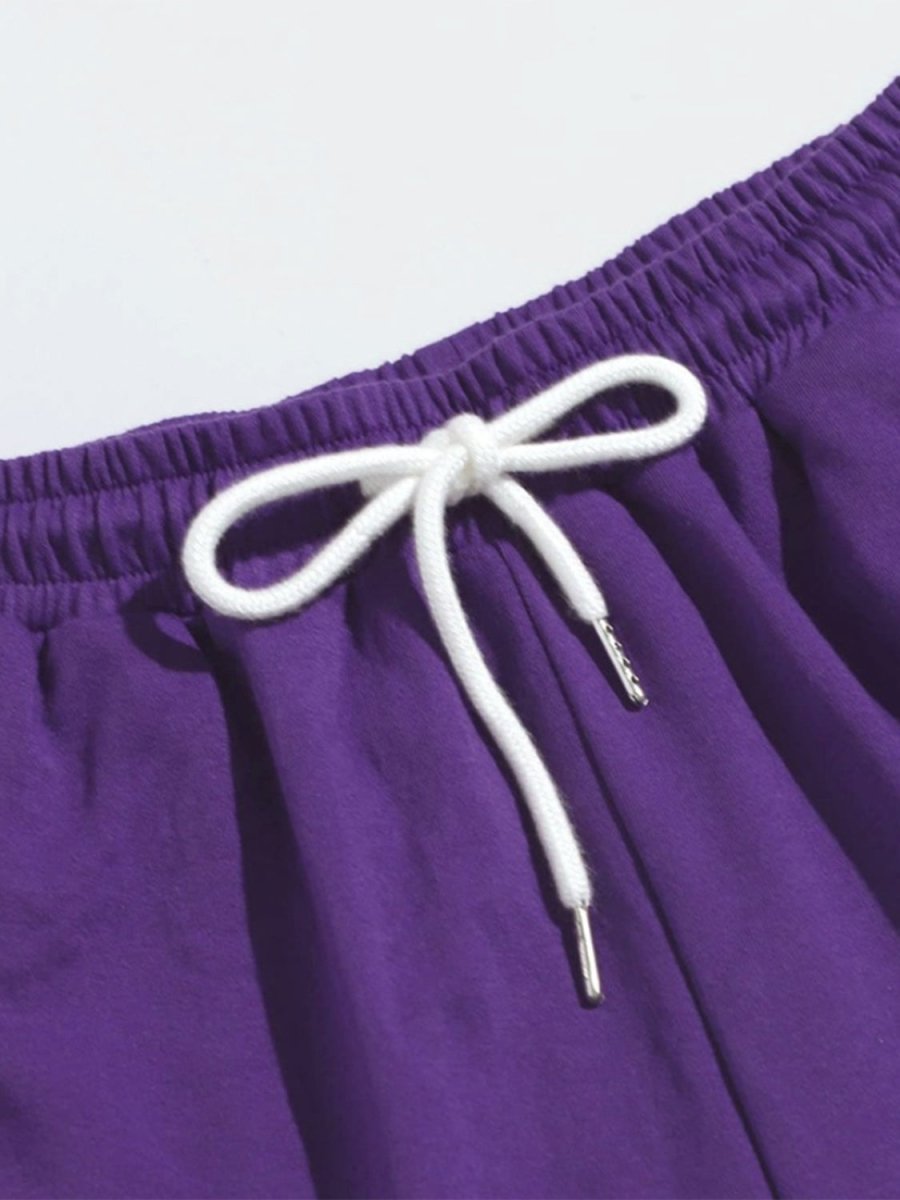 Drawstring Shorts with Pockets - Bottoms