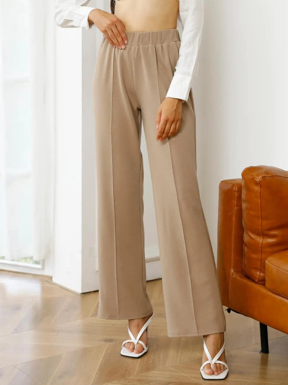 IZURIA High Waist Straight Pants