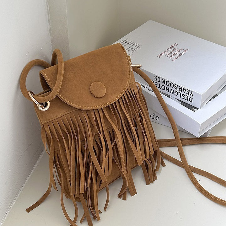 New Trendy Special-interest Design Tassel Phone Bag For Women