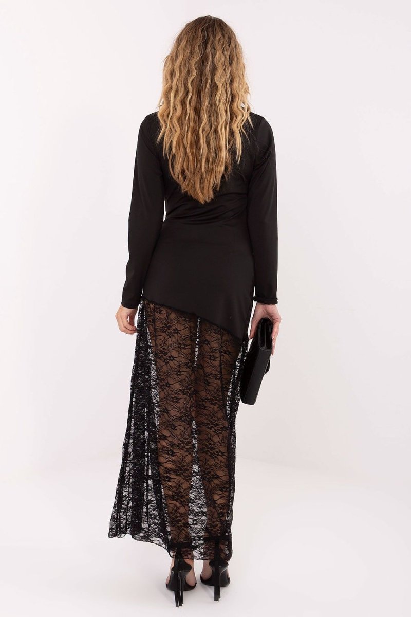 Elegant Boat Neck Maxi Dress - 