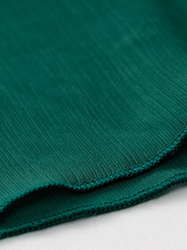 Elegant lace solid color V - neck dress - Vacation Dress