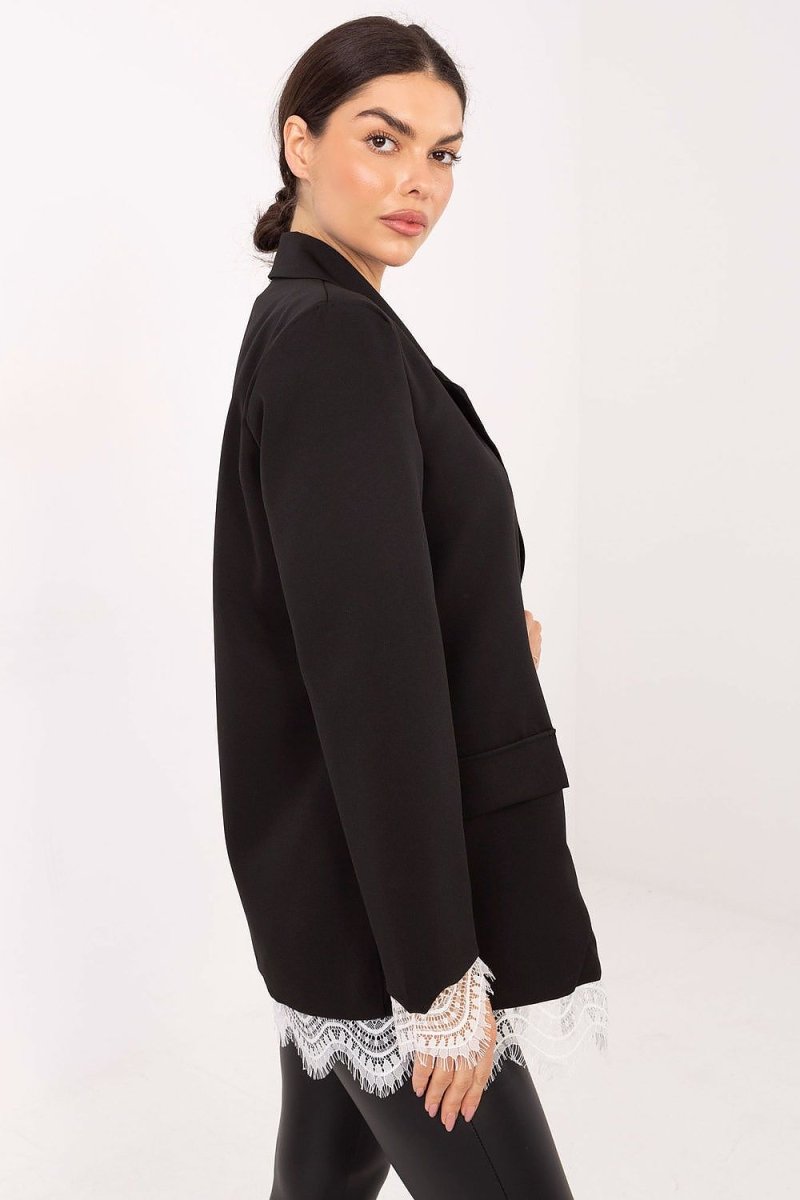 Elegant Lace Trim Blazer for Women - 