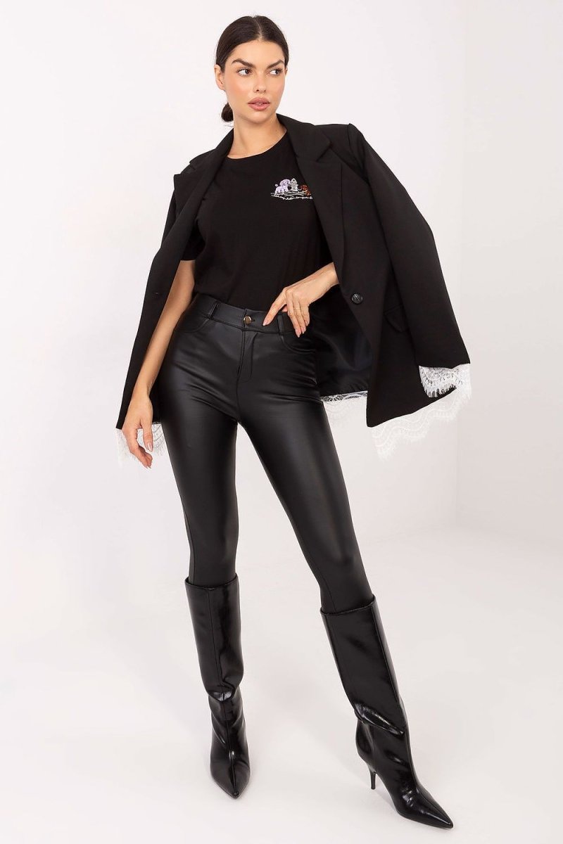 Elegant Lace Trim Blazer for Women - 