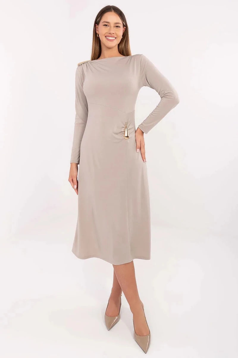 Elegant Midi Dress Italy Moda - 
