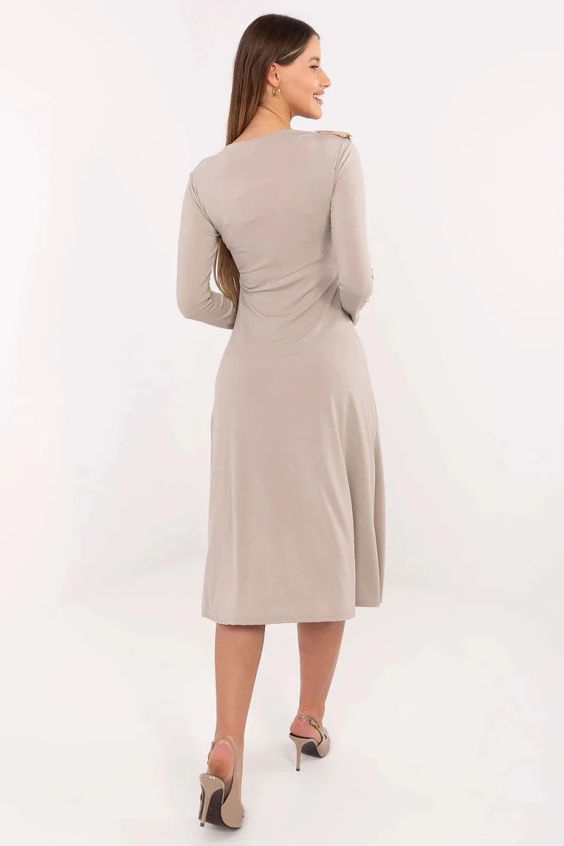 Elegant Midi Dress Italy Moda - 