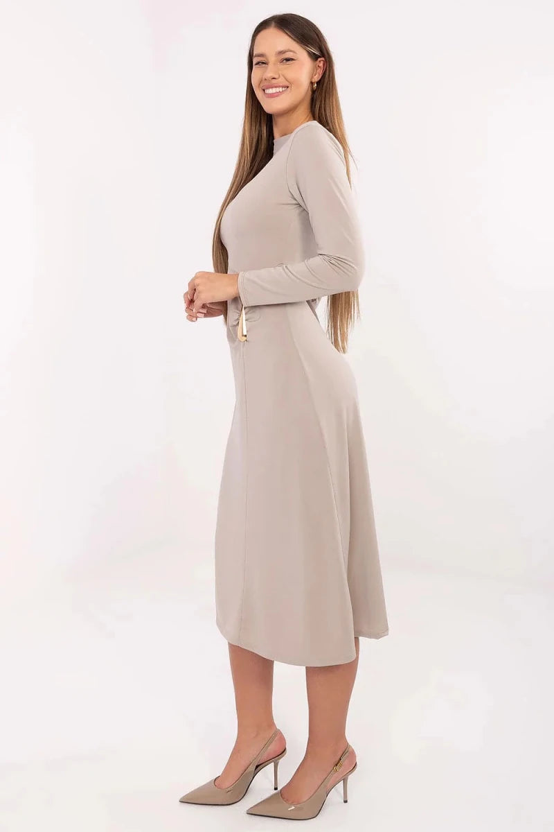 Elegant Midi Dress Italy Moda - 