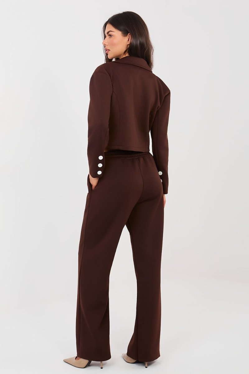 Elegant Tracksuit Set: Blazer & Trousers - 