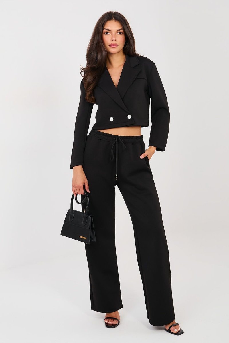 Elegant Tracksuit Set: Blazer & Trousers - 