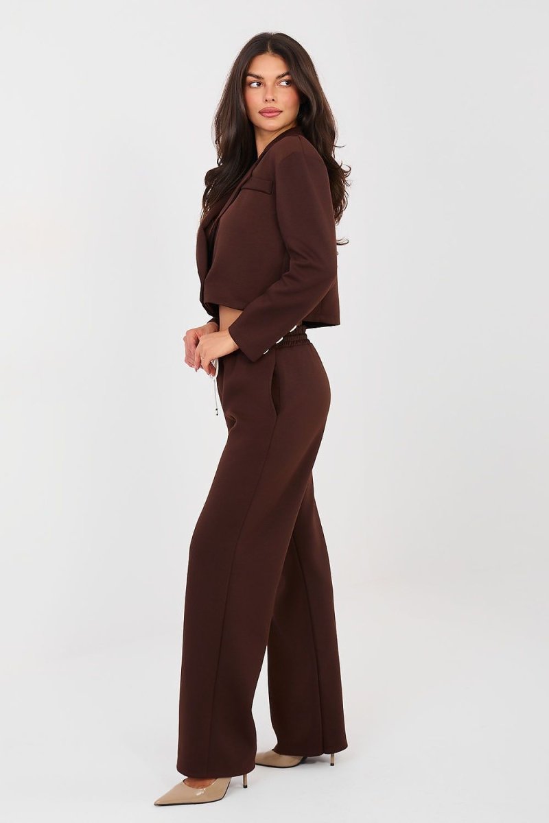 Elegant Tracksuit Set: Blazer & Trousers - 
