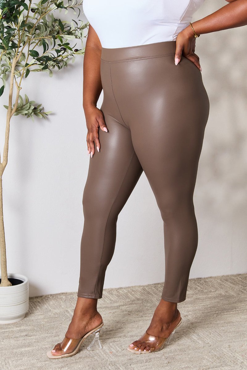 e.Luna Full Size High Waist Skinny Pants - Bottoms