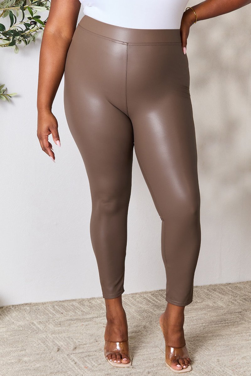 e.Luna Full Size High Waist Skinny Pants - Bottoms