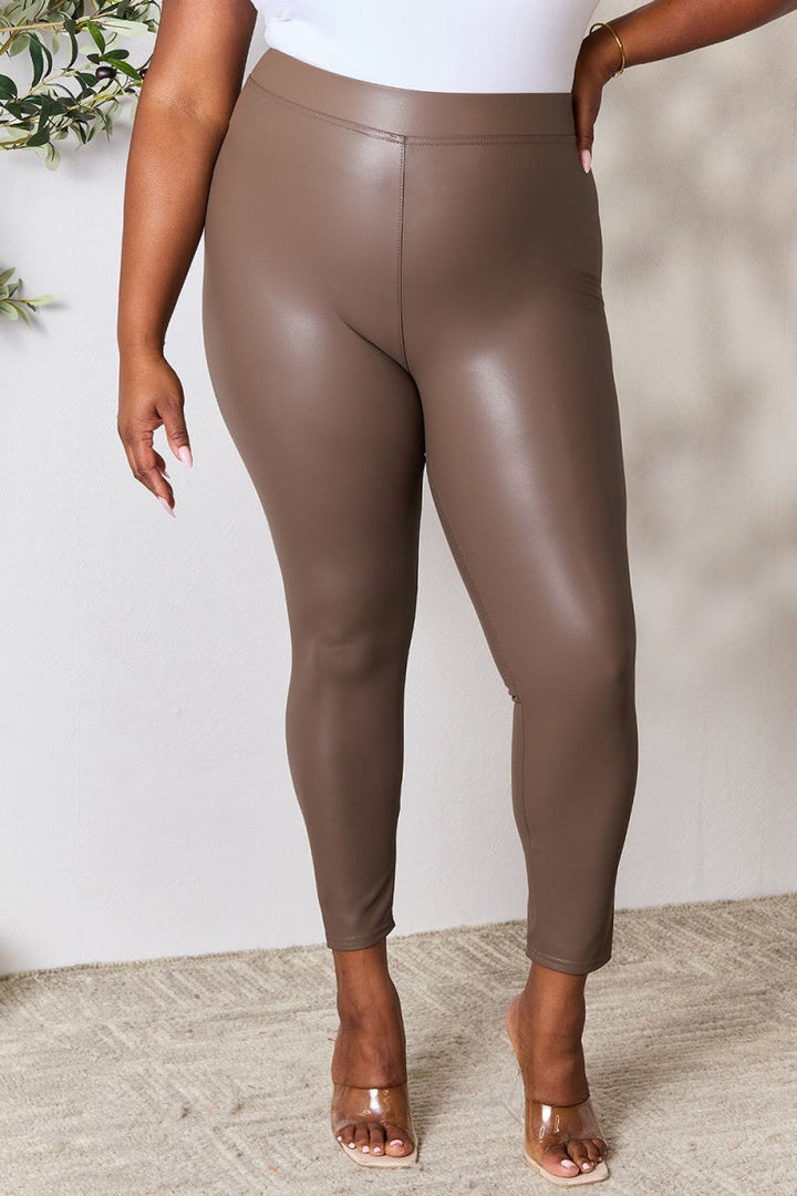 e.Luna Full Size High Waist Skinny Pants - Bottoms