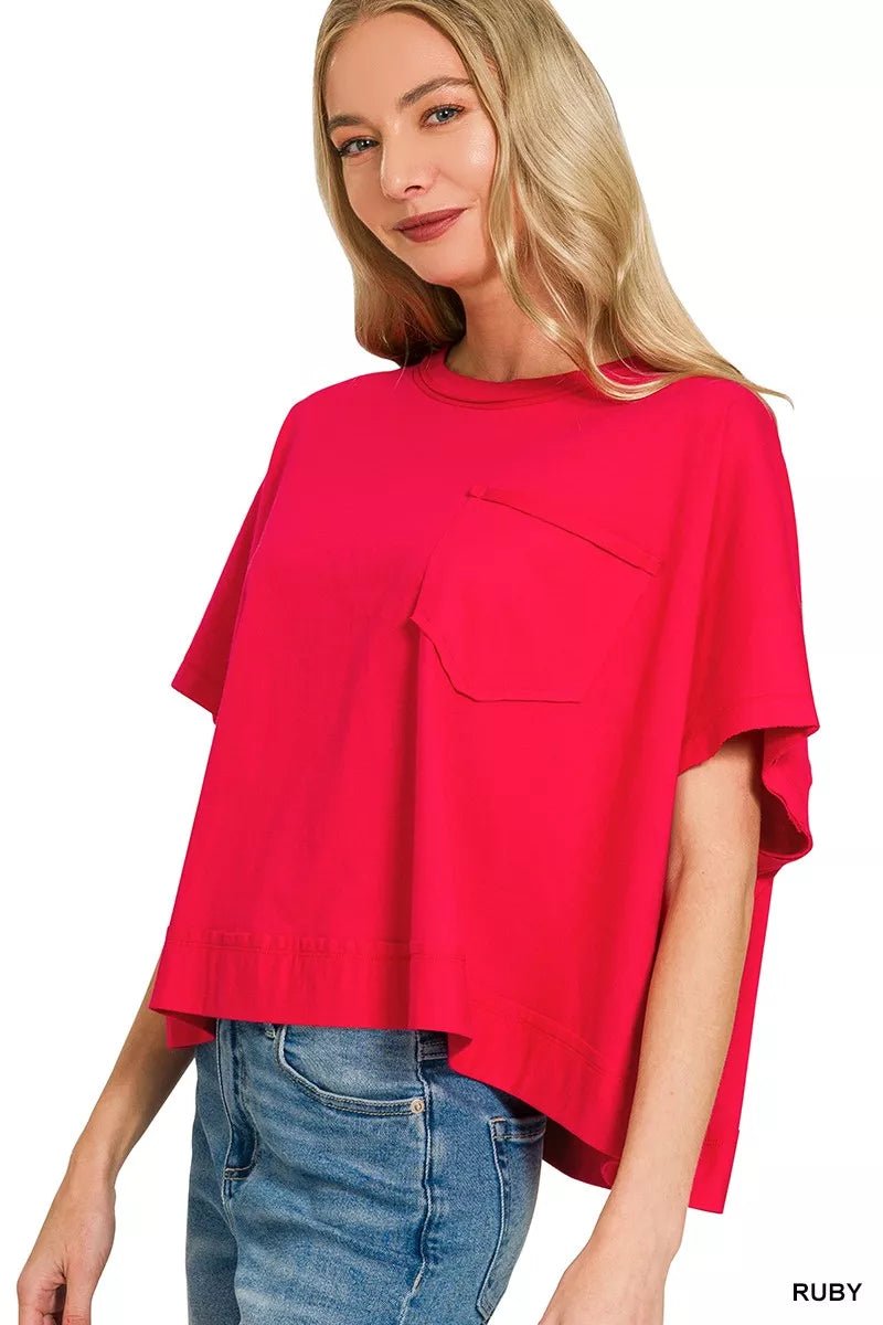 Exposed Seam Boxy Top - 