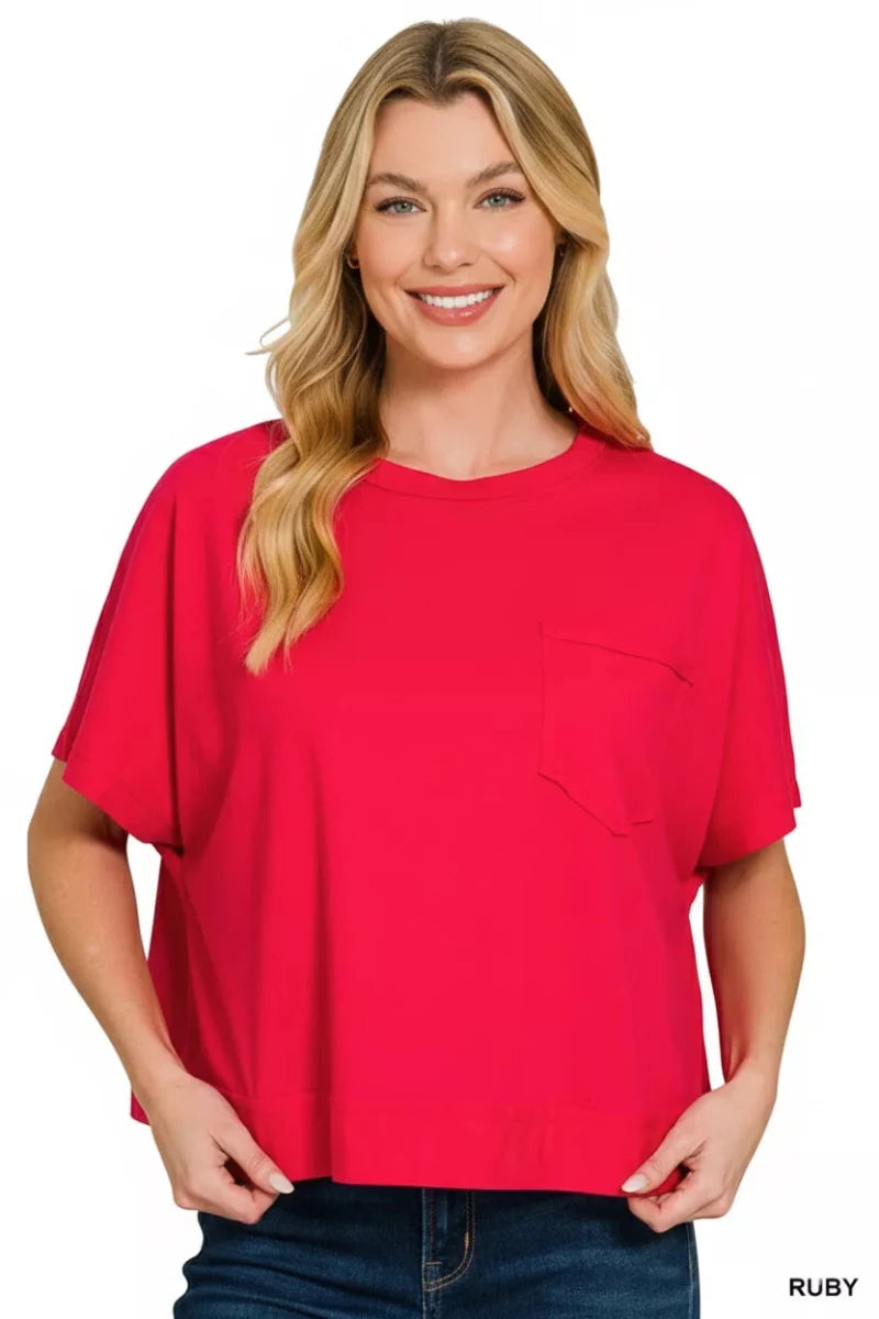 Exposed Seam Boxy Top - 