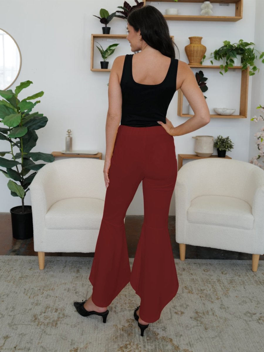 FAM - FAM High - Low Bootcut Pants - Bottoms