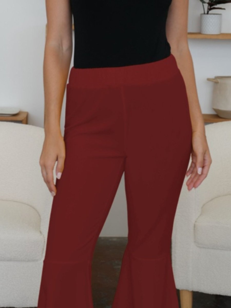FAM - FAM High - Low Bootcut Pants - Bottoms