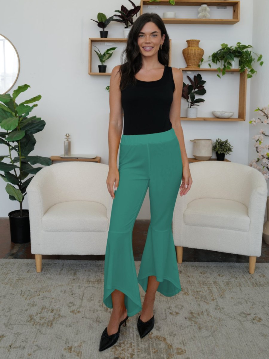 FAM - FAM High - Low Bootcut Pants - Bottoms