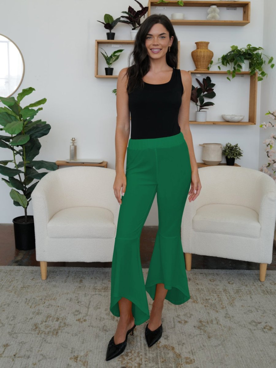 FAM - FAM High - Low Bootcut Pants - Bottoms