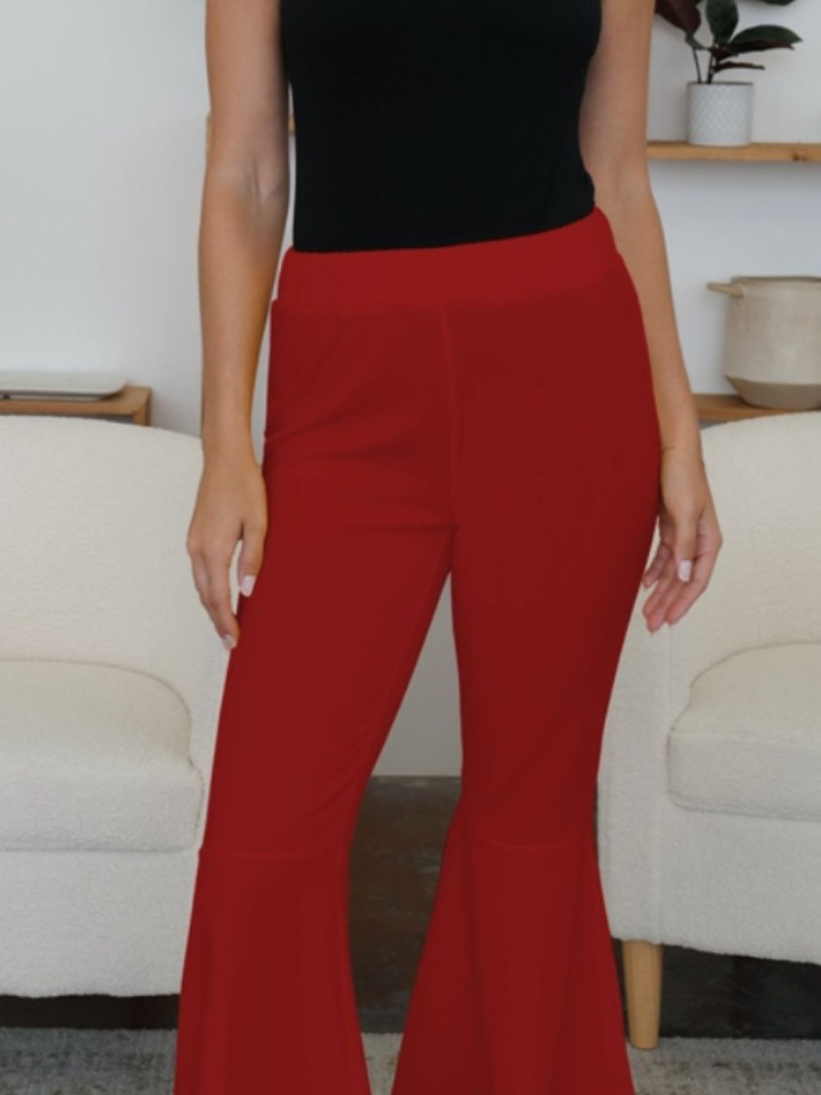 FAM - FAM High - Low Bootcut Pants - Bottoms
