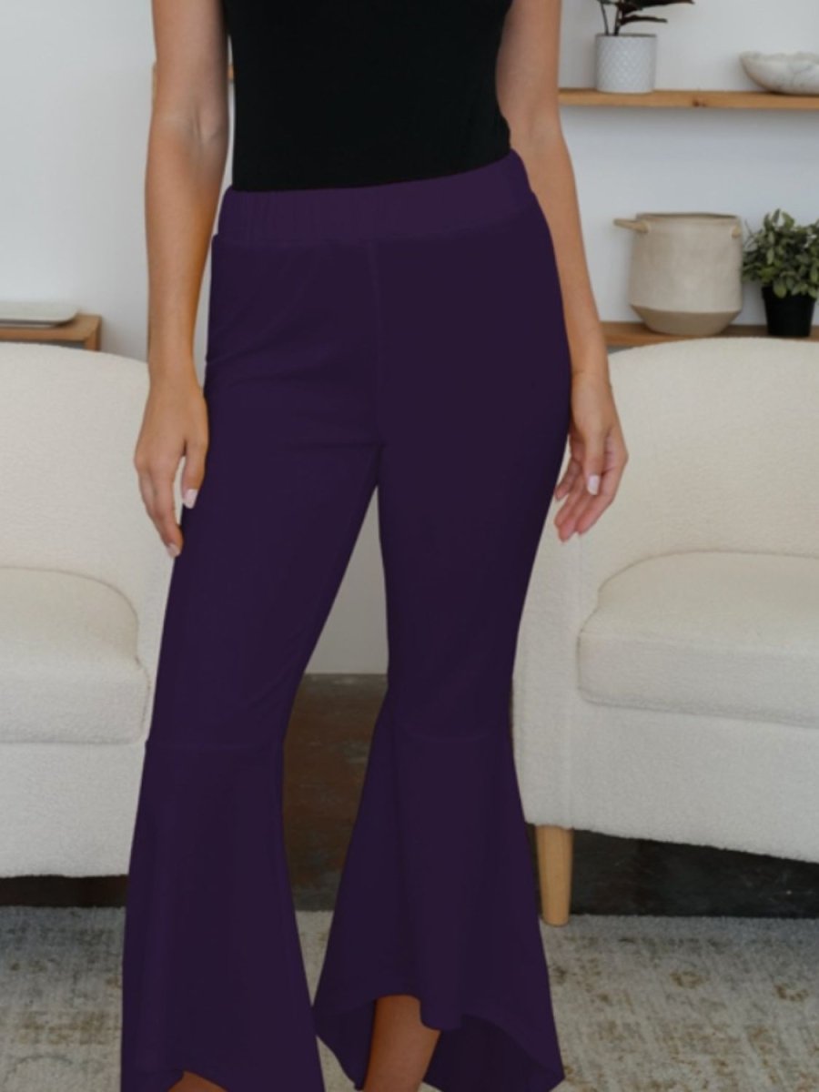 FAM - FAM High - Low Bootcut Pants - Bottoms