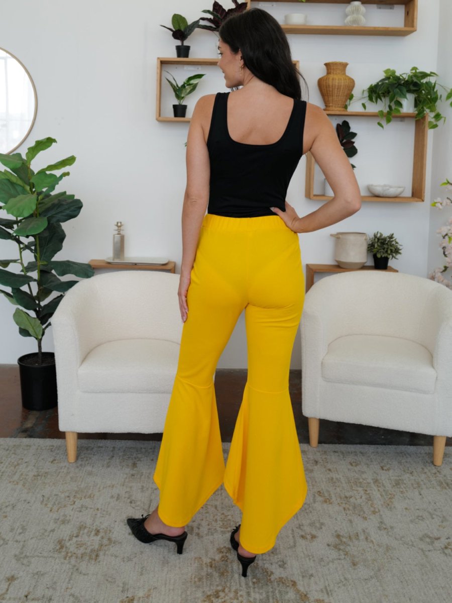 FAM - FAM High - Low Bootcut Pants - Bottoms