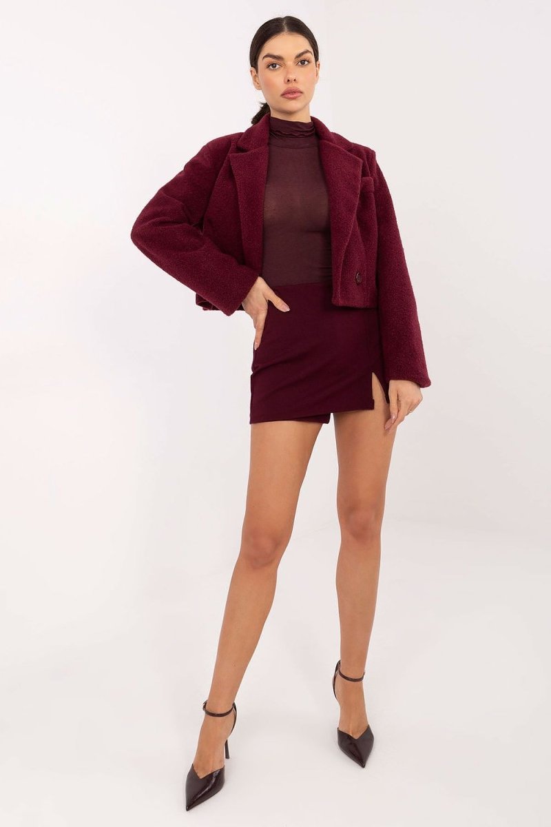 Fitted Turtleneck Long Sleeve Blouse - 