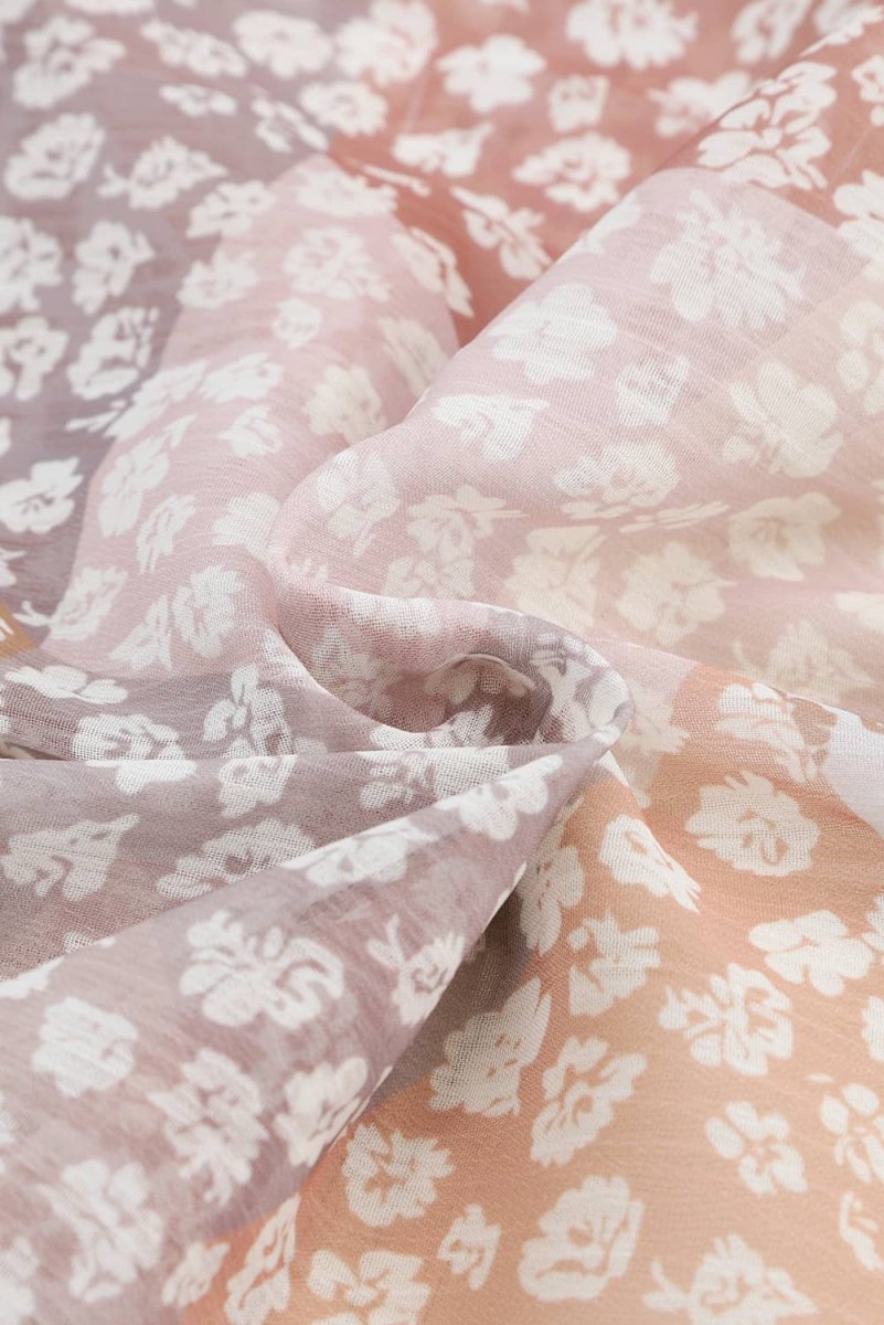 Floral Buttoned Front Slit Skirt - Bottoms