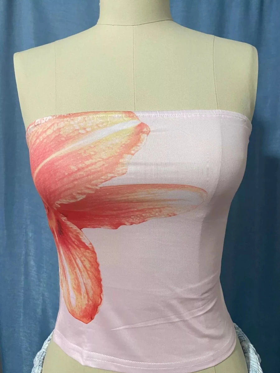 Flower Tube Top - 