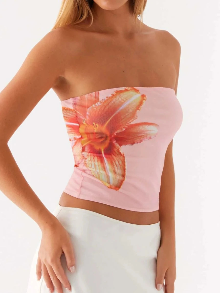 Flower Tube Top - 
