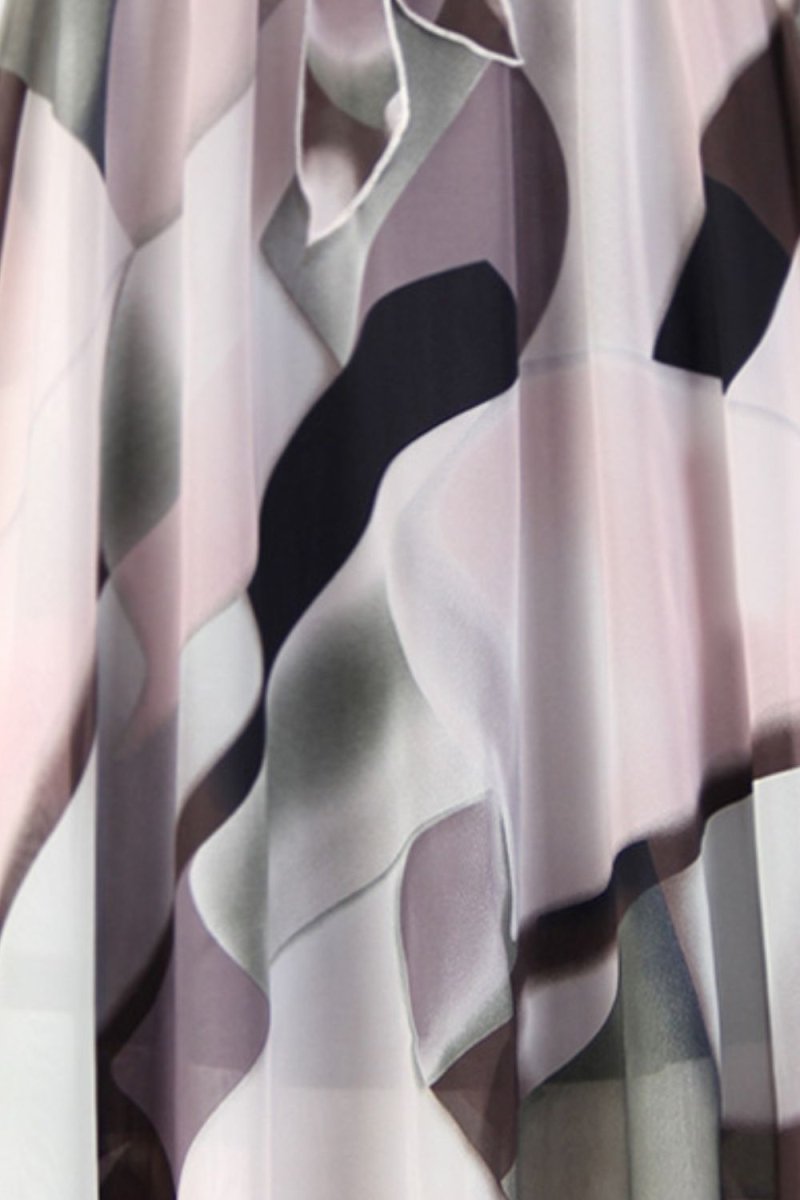 Full Size Floral Tie - Waist Skirt - Bottoms