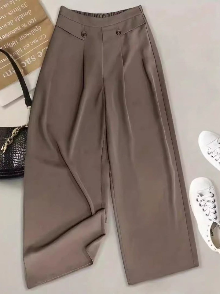 Full Size Wide Leg Pants - Bottoms