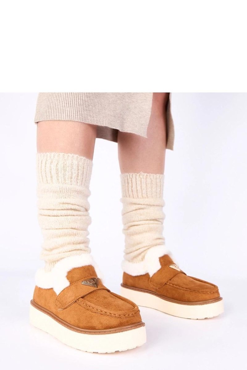 Fur Lined Loafers for Winter Comfort - 