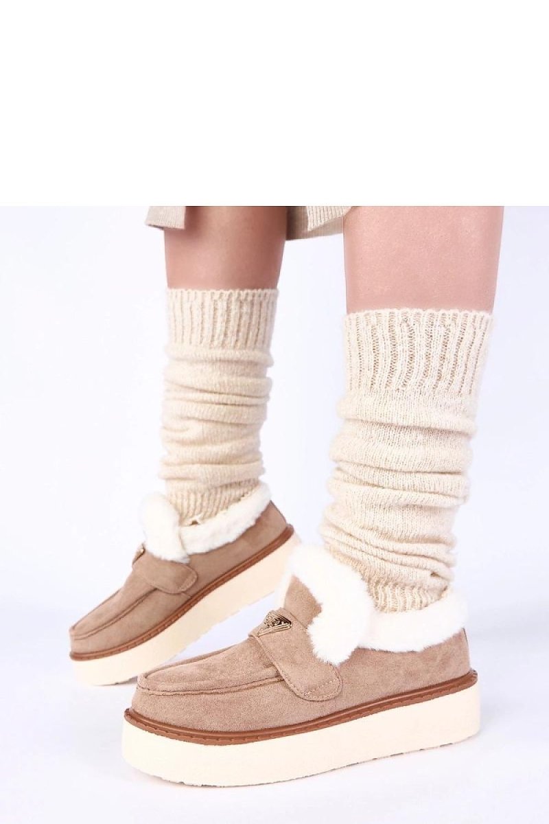Fur Lined Loafers for Winter Comfort - 