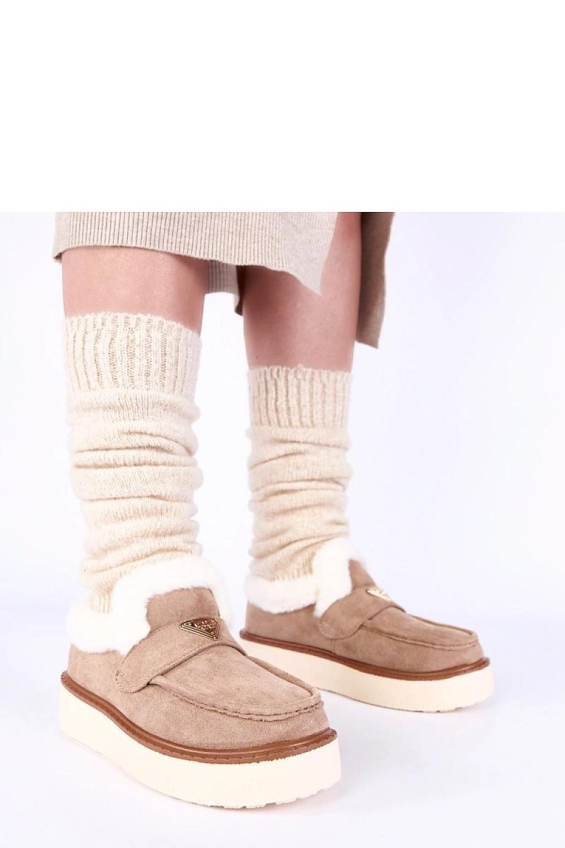 Fur Lined Loafers for Winter Comfort - 